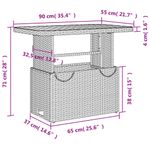 Casa si Gradina - Gradina si terasa - Mobilier exterior - Seturi mobila gradina - Set mobilier de gradina cu perne, 4 piese, negru, poliratan - Infinity.ro