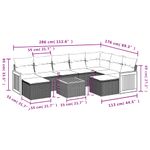 Casa si Gradina - Gradina si terasa - Mobilier exterior - Seturi mobila gradina - Set canapele de gradina cu perne, 10 piese, negru, poliratan - Infinity.ro
