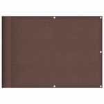 Casa si Gradina - Gradina si terasa - Umbrele si pavilioane - Umbrele - Paravan de balcon, maro, 75x700 cm, 100% poliester oxford - Infinity.ro
