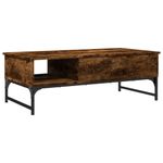 Casa si Gradina - Mobilier - Mese si birouri - Masute de cafea - Masuta de cafea stejar fumuriu 100x50x35cm lemn prelucrat/metal - Infinity.ro
