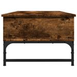 Casa si Gradina - Mobilier - Mese si birouri - Masute de cafea - Masuta de cafea stejar fumuriu 100x50x35cm lemn prelucrat/metal - Infinity.ro