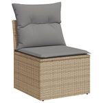 Casa si Gradina - Gradina si terasa - Mobilier exterior - Canapele si fotolii gradina - Set canapele de gradina cu perne, 10 piese, bej, poliratan - Infinity.ro
