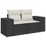 Casa si Gradina - Gradina si terasa - Mobilier exterior - Seturi mobila gradina - Set canapele de gradina cu perne, 11 piese, negru, poliratan - Infinity.ro