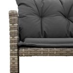 Casa si Gradina - Gradina si terasa - Mobilier exterior - Canapele si fotolii gradina - Canapea de gradina cu masa/perne, forma de L, poliratan gri - Infinity.ro