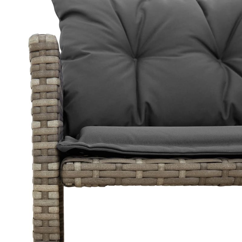 Casa si Gradina - Gradina si terasa - Mobilier exterior - Canapele si fotolii gradina - Canapea de gradina cu masa/perne, forma de L, poliratan gri - Infinity.ro