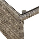 Casa si Gradina - Gradina si terasa - Mobilier exterior - Canapele si fotolii gradina - Canapea de gradina cu masa/perne, forma de L, poliratan gri - Infinity.ro