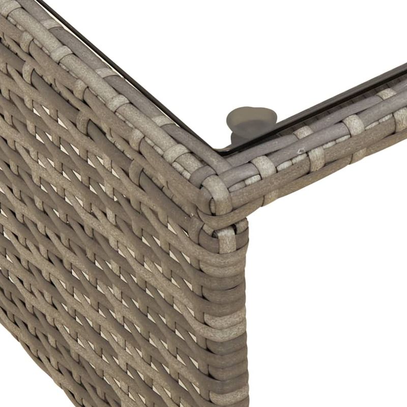 Casa si Gradina - Gradina si terasa - Mobilier exterior - Canapele si fotolii gradina - Canapea de gradina cu masa/perne, forma de L, poliratan gri - Infinity.ro