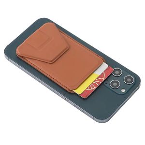 Suport telefon pliabil  2 in 1 Maro , magnetic , multifunctional ,pentru Iphone , port carduri ,din piele PU ,85x55x3 mm