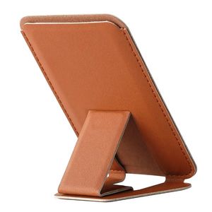 Suport telefon pliabil  2 in 1 Maro , magnetic , multifunctional ,pentru Iphone , port carduri ,din piele PU ,85x55x3 mm