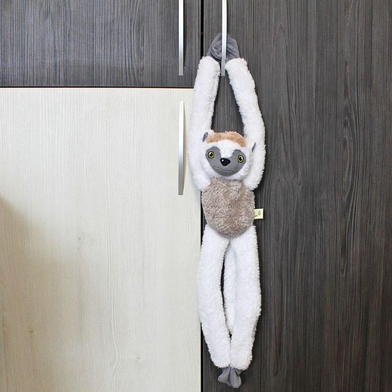 Jucarii, Copii si Bebe - Jucarii si jocuri - Jucarii de plus - Jucarie sifaka din plus alb 57 cm - Infinity.ro