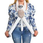 Jucarii, Copii si Bebe - Jucarii si jocuri - Jucarii de plus - Jucarie sifaka din plus alb 57 cm - Infinity.ro