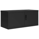 Casa si Gradina - Constructii - Depozitare, transport si protectie - Rafturi, fisete si vestiare - Fiset, negru, 90x40x40 cm, otel - Infinity.ro