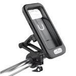 Laptop, Telefoane si Tablete - Telefoane mobile si accesorii - Accesorii Telefoane - Suport si docking telefoane - Suport telefon universal cu prindere ghidon, negru , diagonala 6,8 ", material ABS , rezistent la apa , 193X99.2X25 mm - Infinity.ro