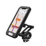 Laptop, Telefoane si Tablete - Telefoane mobile si accesorii - Accesorii Telefoane - Suport si docking telefoane - Suport telefon universal cu prindere ghidon, negru , diagonala 6,8 ", material ABS , rezistent la apa , 193X99.2X25 mm - Infinity.ro