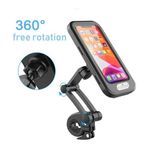 Laptop, Telefoane si Tablete - Telefoane mobile si accesorii - Accesorii Telefoane - Suport si docking telefoane - Suport telefon universal cu prindere ghidon, negru , diagonala 6,8 ", material ABS , rezistent la apa , 193X99.2X25 mm - Infinity.ro