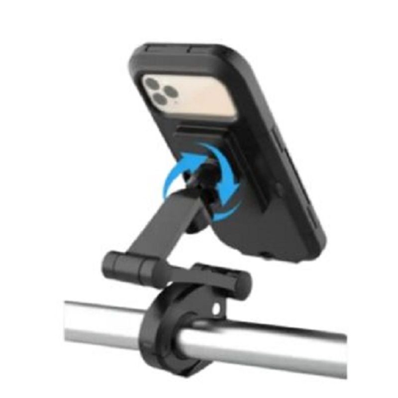 Laptop, Telefoane si Tablete - Telefoane mobile si accesorii - Accesorii Telefoane - Suport si docking telefoane - Suport telefon universal cu prindere ghidon, negru , diagonala 6,8 ", material ABS , rezistent la apa , 193X99.2X25 mm - Infinity.ro