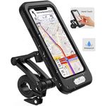 Laptop, Telefoane si Tablete - Telefoane mobile si accesorii - Accesorii Telefoane - Suport si docking telefoane - Suport telefon universal cu prindere ghidon, negru , diagonala 6,8 ", material ABS , rezistent la apa , 193X99.2X25 mm - Infinity.ro