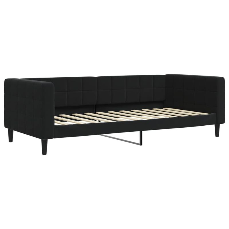 Casa si Gradina - Mobilier - Paturi si accesorii - Paturi - Pat de zi cu extensie, negru, 90x200 cm, catifea - Infinity.ro