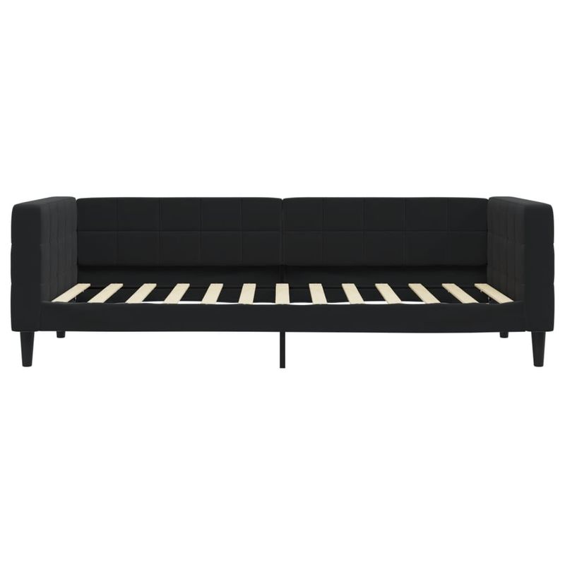 Casa si Gradina - Mobilier - Paturi si accesorii - Paturi - Pat de zi cu extensie, negru, 90x200 cm, catifea - Infinity.ro