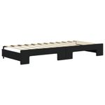 Casa si Gradina - Mobilier - Paturi si accesorii - Paturi - Pat de zi cu extensie, negru, 90x200 cm, catifea - Infinity.ro