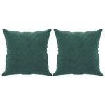 Casa si Gradina - Mobilier - Canapele si coltare - Canapele - Canapea cu 2 locuri cu pernute, verde inchis, 120 cm, catifea - Infinity.ro