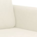 Casa si Gradina - Mobilier - Seturi de mobilier - Seturi living - Set de canapele cu perne, 2 piese, crem, catifea - Infinity.ro