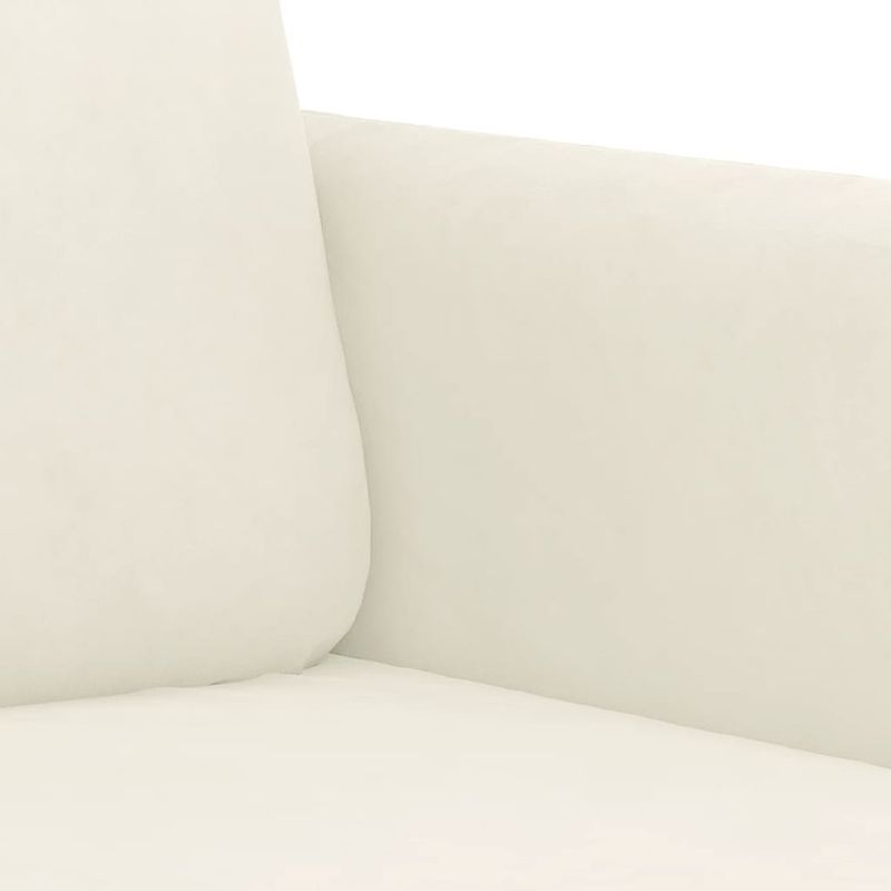 Casa si Gradina - Mobilier - Seturi de mobilier - Seturi living - Set de canapele cu perne, 2 piese, crem, catifea - Infinity.ro