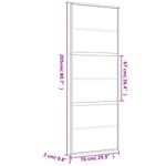 Casa si Gradina - Constructii - Usi interior, exterior si garaj - Usi interior - Usa glisanta auriu 76x205 cm sticla ESG transparenta/aluminiu - Infinity.ro