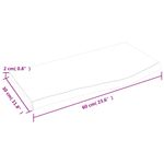 Casa si Gradina - Mobilier - Biblioteci si rafturi - Rafturi - Raft de perete maro inchis 60x30x2 cm lemn masiv stejar tratat - Infinity.ro