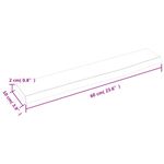 Casa si Gradina - Mobilier - Biblioteci si rafturi - Rafturi - Raft de perete maro inchis 60x10x2 cm lemn masiv stejar tratat - Infinity.ro