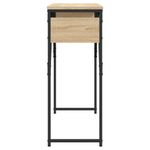 Casa si Gradina - Mobilier - Comode si corpuri - Console - Masuta consola cu raft stejar sonoma 105x30x75cm lemn prelucrat - Infinity.ro