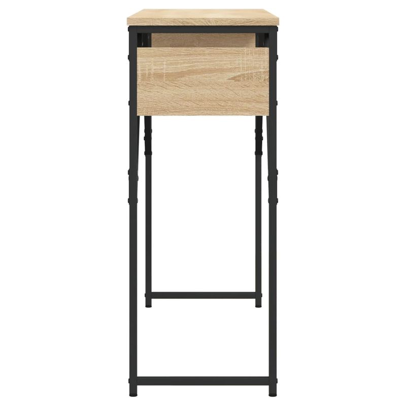 Casa si Gradina - Mobilier - Comode si corpuri - Console - Masuta consola cu raft stejar sonoma 105x30x75cm lemn prelucrat - Infinity.ro