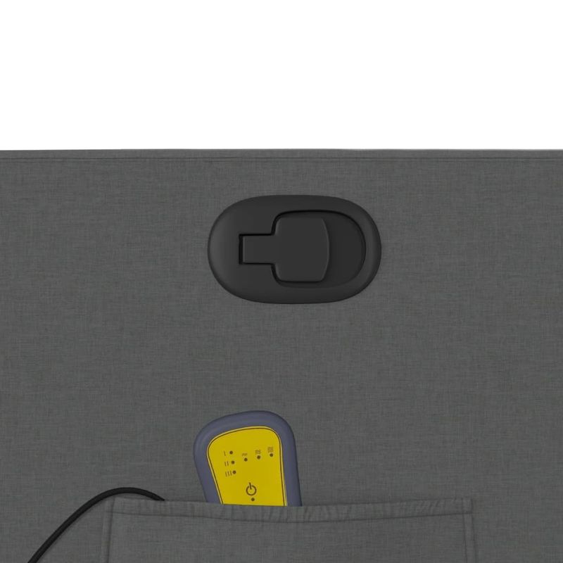 Ingrijire personala si Cosmetice - Sanatate si wellness - Articole wellness - Fotolii de masaj - Fotoliu de masaj rabatabil cu ridicare, gri inchis, textil - Infinity.ro