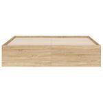 Casa si Gradina - Mobilier - Paturi si accesorii - Paturi - Cadru de pat cu sertare stejar sonoma 140x200 cm lemn prelucrat - Infinity.ro