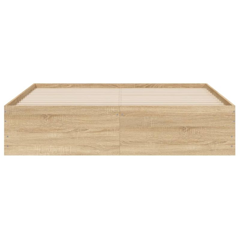 Casa si Gradina - Mobilier - Paturi si accesorii - Paturi - Cadru de pat cu sertare stejar sonoma 140x200 cm lemn prelucrat - Infinity.ro