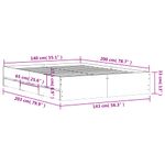 Casa si Gradina - Mobilier - Paturi si accesorii - Paturi - Cadru de pat cu sertare stejar sonoma 140x200 cm lemn prelucrat - Infinity.ro