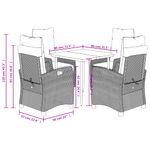 Casa si Gradina - Gradina si terasa - Mobilier exterior - Seturi mobila gradina - Set mobilier de gradina cu perne, 5 piese, gri, poliratan - Infinity.ro