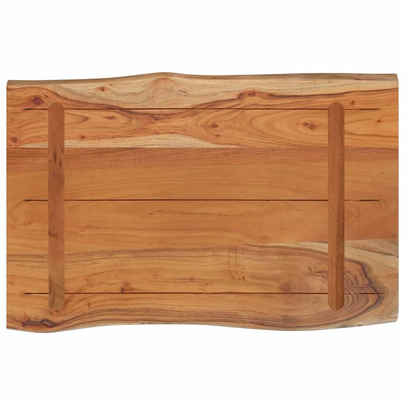Casa si Gradina - Mobilier - Mese si birouri - Mese living - Masa laterala 60x40x2,5 cm lemn masiv acacia, margine naturala - Infinity.ro