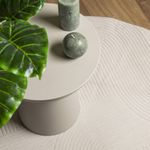Casa si Gradina - Textile si covoare - Covoare - Covoare casa - Covor "IZA" aspect scandinav, cu fire scurte, crem, Ø 160 cm - Infinity.ro