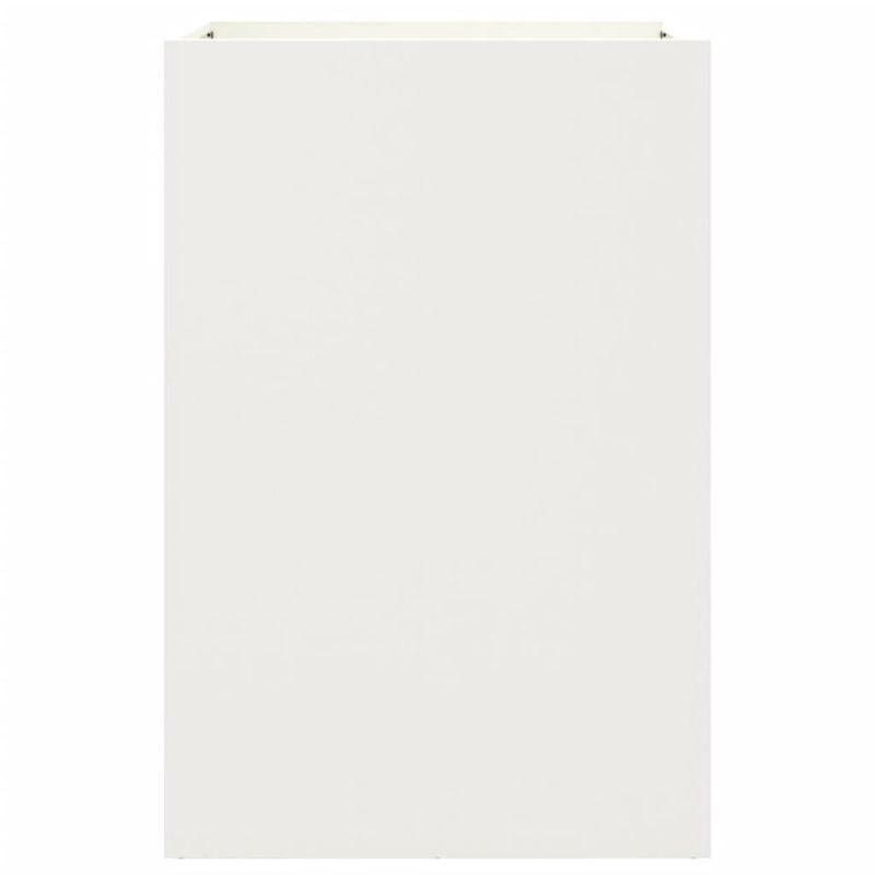 Casa si Gradina - Gradinarit si plante - Plante si ghivece - Ghivece si suporturi - Jardiniera, alb, 52x48x75 cm, otel laminat la rece - Infinity.ro