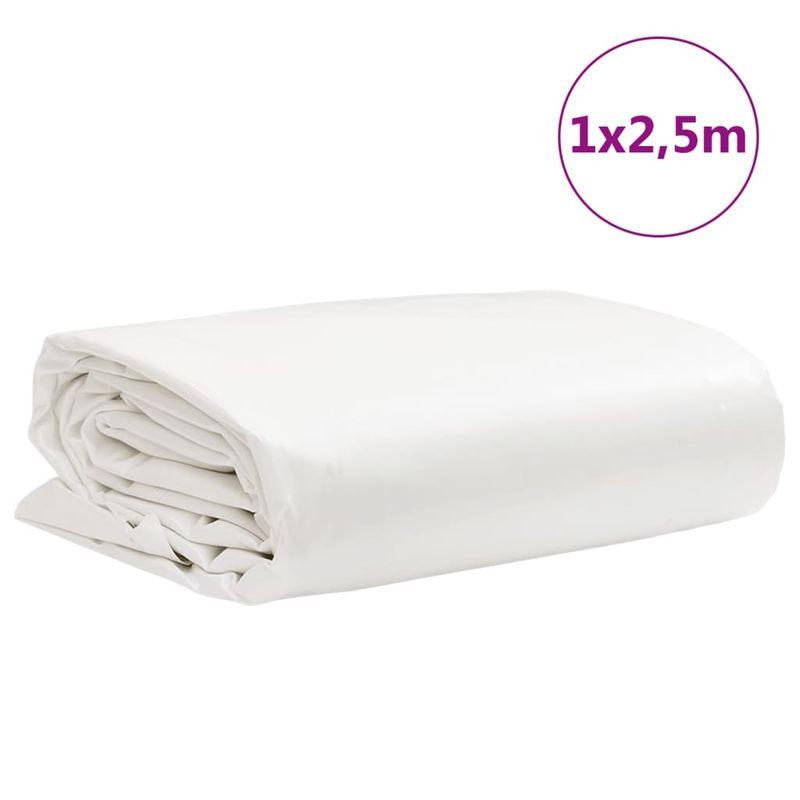 Casa si Gradina - Gradina si terasa - Umbrele si pavilioane - Pavilioane - Prelata, alb, 1x2,5 m, 650 g/m², model fără ochiuri - Infinity.ro