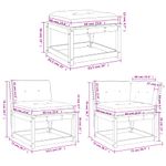 Casa si Gradina - Gradina si terasa - Mobilier exterior - Seturi mobila gradina - Set mobilier de gradina cu perne, 5 piese, lemn masiv douglas - Infinity.ro