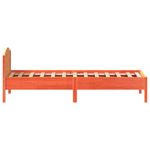Casa si Gradina - Mobilier - Paturi si accesorii - Paturi - Cadru de pat cu tablie, maro ceruit, 100x200 cm, lemn masiv pin - Infinity.ro