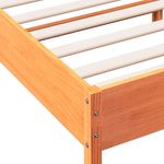 Casa si Gradina - Mobilier - Paturi si accesorii - Paturi - Cadru de pat cu tablie, maro ceruit, 100x200 cm, lemn masiv pin - Infinity.ro