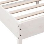 Casa si Gradina - Mobilier - Paturi si accesorii - Paturi - Cadru de pat cu tablie, alb, 150x200 cm lemn masiv pin - Infinity.ro