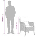 Casa si Gradina - Gradina si terasa - Mobilier exterior - Scaune si sezlonguri gradina - Fotolii de gradina cu perne, 2 buc., gri deschis, poliratan - Infinity.ro