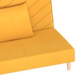 Casa si Gradina - Mobilier - Canapele si coltare - Canapele - Canapea extensibila cu 2 locuri, 2 perne, galben, textil - Infinity.ro