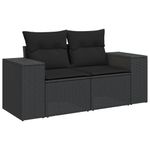 Casa si Gradina - Gradina si terasa - Mobilier exterior - Seturi mobila gradina - Set canapele de gradina cu perne, 7 piese, negru, poliratan - Infinity.ro