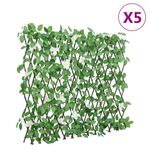 Casa si Gradina - Gradina si terasa - Garduri, panouri si accesorii - Spalier cu iedera artificiala extensibil 5 buc. verde 186x30 cm - Infinity.ro