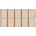 Casa si Gradina - Decoratiuni - Pereti despartitori si paravane - Paravan de camera cu 5 panouri, taupe, 350x180 cm - Infinity.ro